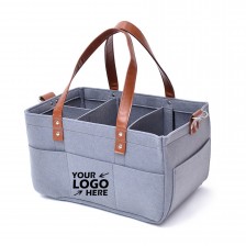 Felt Diaper Baby Diaper Caddy Organizer Tote Bag